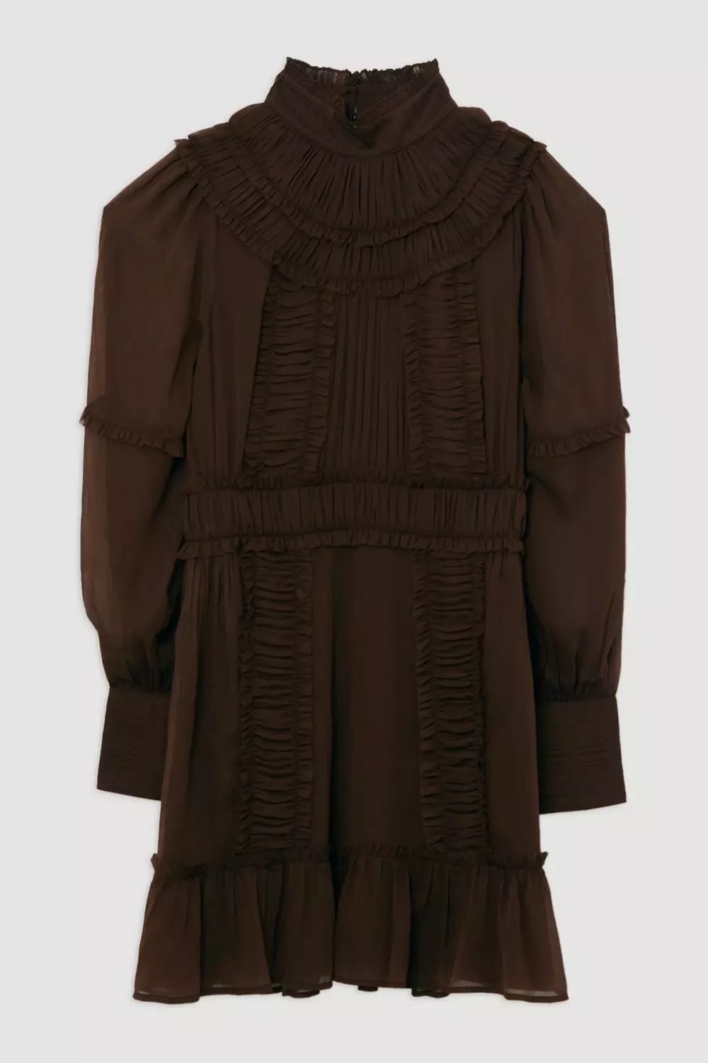 KAREN MILLEN*ドラマ ツイストディテール ウーブン ミニドレス 関税送料込【KAREN MILLEN】ドラマツイストウーブンミニドレス
